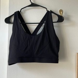 Amazon black sports strappy cross bra XL